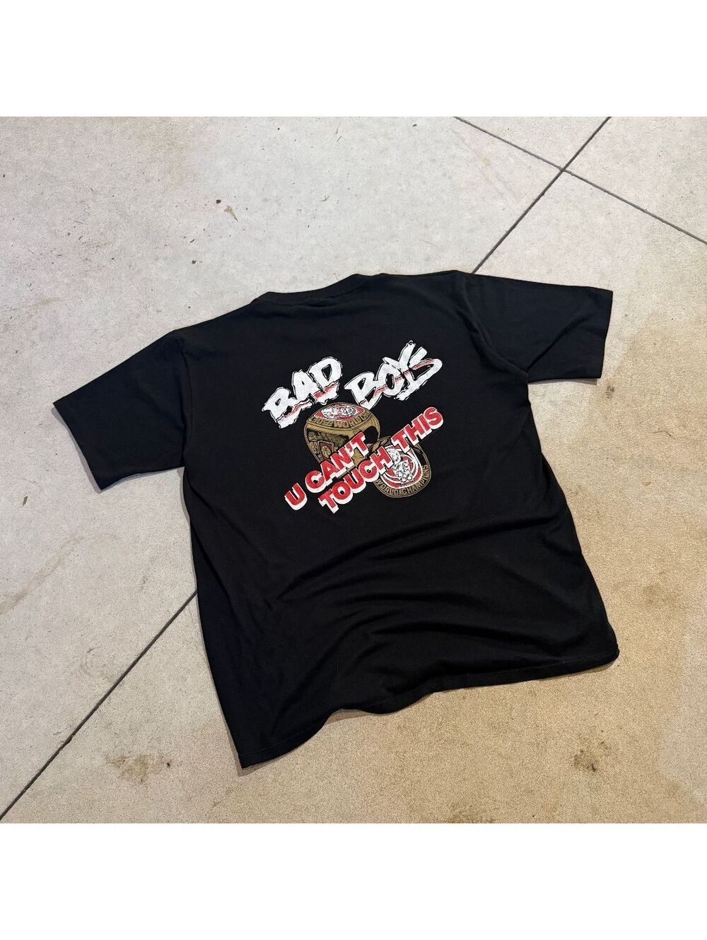 Vintage 1990 Hammer Time Bad Boys T Shirt Single Stitch Jerzees USA 90s